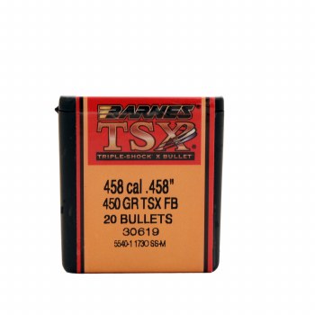 458 Caliber 450 Grain TSX Barnes #306 9