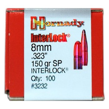 8mm 150gr SP Hornady #3232 100/Bx